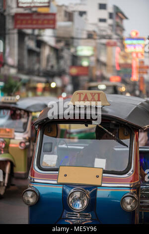 Tuk Tuk à Bangkok en Thaïlande Banque D'Images