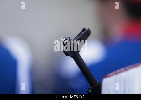 Close-up d'un canon de fusil AK47 Banque D'Images