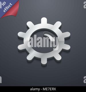 Icône soleil symbole. 3D genre. Design moderne et branché, avec de l'espace pour votre texte Vector illustration Illustration de Vecteur