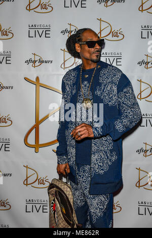 Las Vegas, NV, USA. Apr 20, 2018. Snoop Dogg à la Drai Club de nuit à Las Vegas, Nevada le 20 avril 2018. Credit : Damairs Carter/media/Alamy Punch Live News Banque D'Images