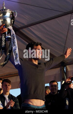 Paisley, Royaume-Uni, 21 avril 2018. St Mirren défilé Championnat Paisley 21 Avril 2018 Crédit : David Cameron/Alamy Live News Banque D'Images