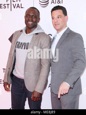 New York, New York, USA. Apr 21, 2018. Tribeca Film Festival présente création mondiale d'Oeuf à la SVA Theater de New York. 21 avril 2018 Credit : Rw/media/Alamy Punch Live News Banque D'Images