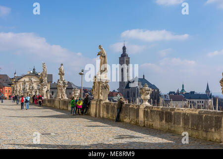 Sedlec Kostnice, la cathédrale St Barbara, Barbara Street, Kutna Hora, République Tchèque Banque D'Images