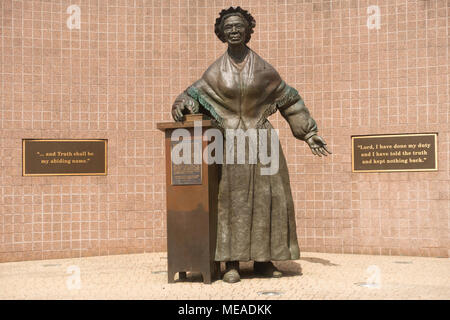 Sojourner Truth statue à Battle Creek au Michigan Banque D'Images