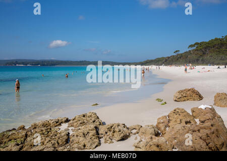 Hyams Beach à Jervis Bay National Park, New South Wales, Australie Banque D'Images