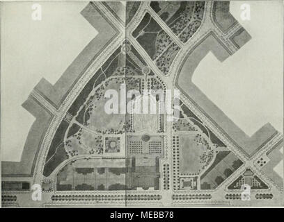 . Die Gartenkunst . Banque D'Images