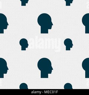 Icône de signe de l'utilisateur. Personne symbole. Définir des boutons colorés. Motif géométrique transparente avec la texture. Vector illustration Illustration de Vecteur