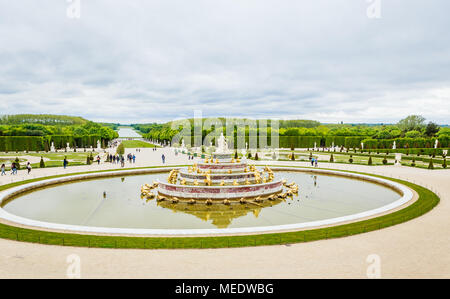 Close-up of Latona fontaine dans les jardins du Palais de Versailles Banque D'Images