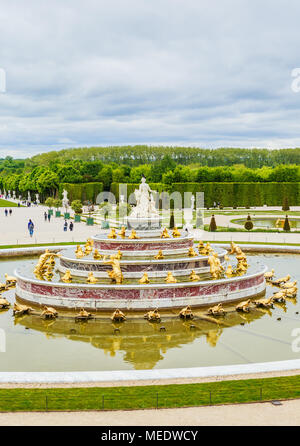 Close-up of Latona fontaine dans les jardins du Palais de Versailles Banque D'Images