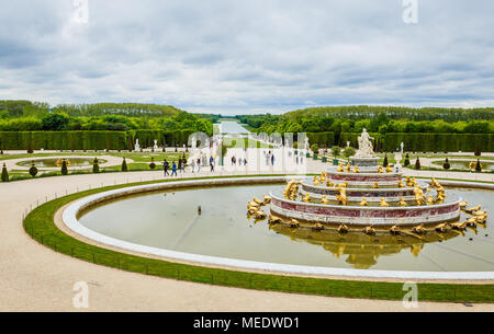 Close-up of Latona fontaine dans les jardins du Palais de Versailles Banque D'Images