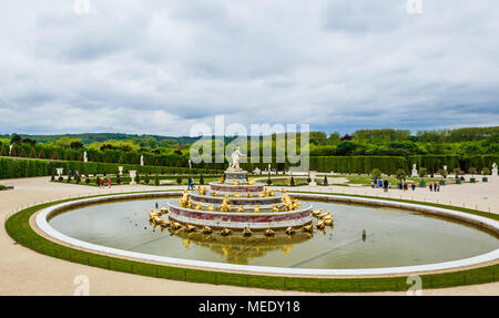 Close-up of Latona fontaine dans les jardins du Palais de Versailles Banque D'Images