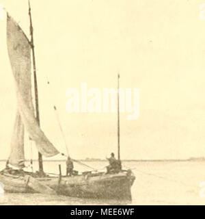 . Un Garneelenfischerei Die preussischen Küste der oldenburgischen und bis zum Dollart . Fig. 3. (Jadebusen Varel). Garneelenkürbe, von vorn gesehen. Fig. 4. Aussenjade umterhalh.Wilhelm) rasé. .Schaluppe von Neuharlingersiel beim Gariieelen- fang unweit Hooksiel, mit der Kurre suis (irund. Zu . Abhaiullunt,5ue des Deutschen" Spelisclierei-Vereins Bd. C. - Verlag von Otto Salle à Berlin. Banque D'Images