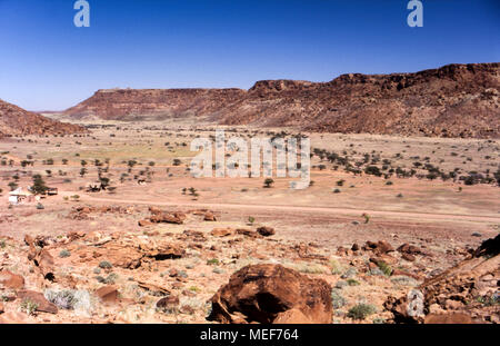 Vue panoramique de la région du Damaraland Banque D'Images