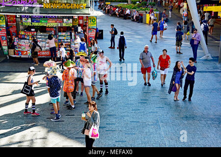 La jolie ville animée DE BRISBANE, AUSTRALIE Banque D'Images