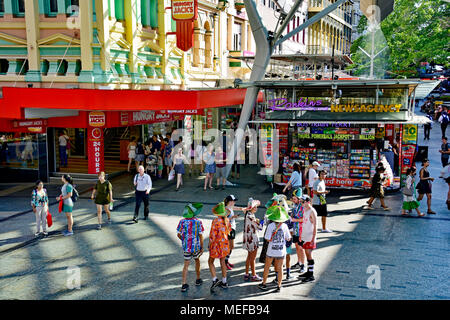 La jolie ville animée DE BRISBANE, AUSTRALIE Banque D'Images