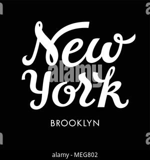 New York City Brooklyn typographie / T-shirt design graphique / / vecteurs graphiques en t Illustration de Vecteur