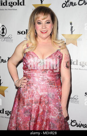 Hollywood, CALIFORNIE, États-Unis. 21 avril 2018. 21 avril 2018 - Hollywood, Californie - Kirsten Vangsness. CATstravaganza mettant en vedette les chats de Hamilton au Montalban Theatre. Crédit photo : F. Sadou/AdMedia Banque D'Images