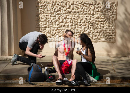 Londres, Royaume-Uni. 22 avril 2018. Marathon de Londres 2018 Virgin Money. Crédit : A. Bennett Banque D'Images