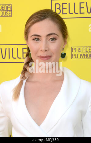 Pasadena, Californie, USA. 22 avr, 2018. Bonnie Ryan de la soirée d'ouverture de l'Évêque au Pasadena Playhouse, le 22 avril 2018 à Pasadena, en Californie. Crédit : David Edwards/media/Alamy Punch Live News Banque D'Images