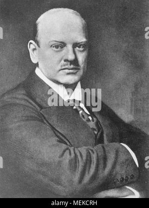 Gustav Stresemann (1878 - 1929) Homme d'État allemand qui a occupé le poste de chancelier en 1923 et le ministre des Affaires étrangères, 1923-1929, sous la République de Weimar Banque D'Images