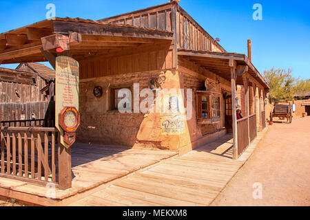 Kit de films de cow-boy à l'Old Tucson Studios film amusement park en Arizona Banque D'Images