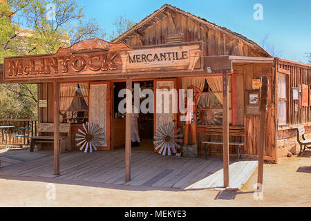 McLintock General Store building à l'Old Tucson Studios film amusement park en Arizona Banque D'Images