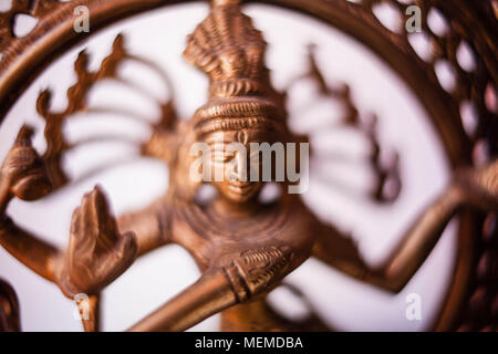 Shiva en bronze. Boke Banque D'Images