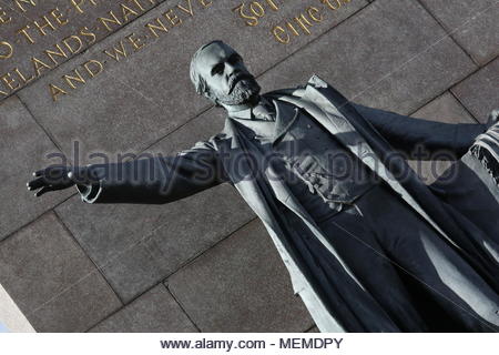 Charles S. Parnell comme develpoed et conçu par le sculpteur Augustus Saint-Gaudens à Dublin, Irlande Banque D'Images