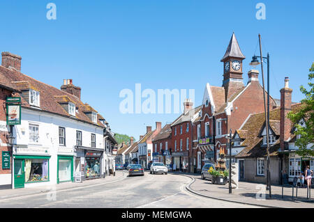 High Street, Fordingbridge, Hampshire, Angleterre, Royaume-Uni Banque D'Images