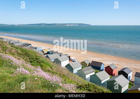 West Cliff Hordle, Lymington, Hampshire, Angleterre, Royaume-Uni Banque D'Images
