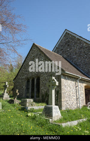 BRAMBER, West Sussex/UK - AVRIL 20 : Vue extérieure de St Nicholas Church in Bramber West Sussex UK le 20 avril, 2018 Banque D'Images