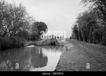 Le canal à côté de l'Aqueduc Edstone Banque D'Images