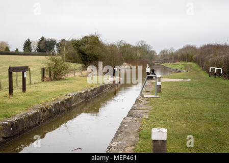 Le canal à côté de l'Aqueduc Edstone Banque D'Images