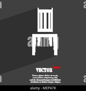 Symbole président télévision web design moderne avec grande ombre et de l'espace pour votre texte. Vector illustration Illustration de Vecteur