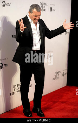 Antonio Banderas participant à la "Genius : Picasso premiere au cours de la 17e édition du Festival du film de Tribeca 2018 au CCMB Tribeca Performing Arts Centre le 20 avril 2018 à New York. Banque D'Images