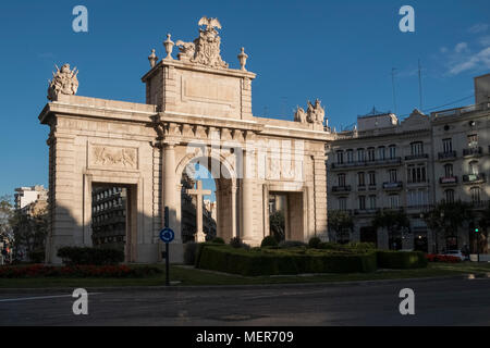 Porta de la Mar (aka Puerta del Mar), un monument à Valence, en Espagne, pour ceux qui sont morts dans la guerre civile espagnole. Banque D'Images