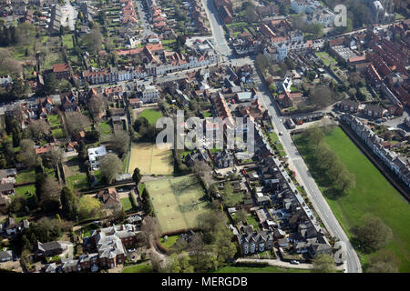 Vue aérienne de Beverley Tennis Club BERLTC, East Yorkshire Banque D'Images