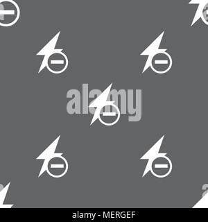 L'icône photo flash signe. Motif transparente sur un fond gris. Vector illustration Illustration de Vecteur
