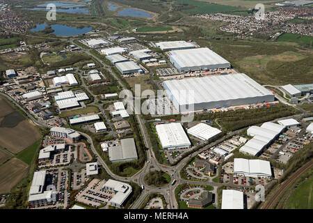 Vue aérienne de l'industrie à Dearne sur Wath, South Yorkshire Banque D'Images