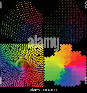 Jeu de mosaïque multicolore. abstract background. Vector illustration Illustration de Vecteur