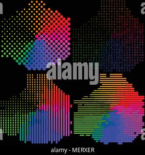 Jeu de mosaïque multicolore. abstract background. Vector illustration Illustration de Vecteur