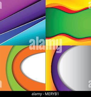 Collecte de fonds multicolores abstraits. Eps 10 conception. vector illustration Illustration de Vecteur