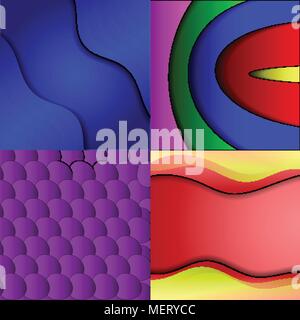 Collecte de fonds multicolores abstraits. Eps 10 conception. vector illustration Illustration de Vecteur