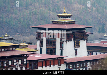 Tashichho Dzong, Thimphu, Bhoutan Banque D'Images