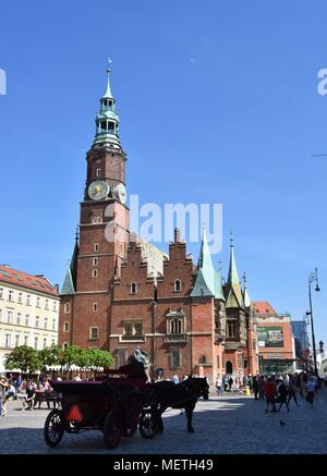 Wroclaw, Pologne. 22 avr, 2018. Avril 22,2018 Pologne Wroclaw Wroclaw dans GoÂ³Ãªbi Square Crédit : Piotr/Twardysko ZUMA Wire/Alamy Live News Banque D'Images