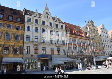 Wroclaw, Pologne. 22 avr, 2018. Avril 22,2018 Pologne Wroclaw Wroclaw dans GoÂ³Ãªbi Square Crédit : Piotr/Twardysko ZUMA Wire/Alamy Live News Banque D'Images