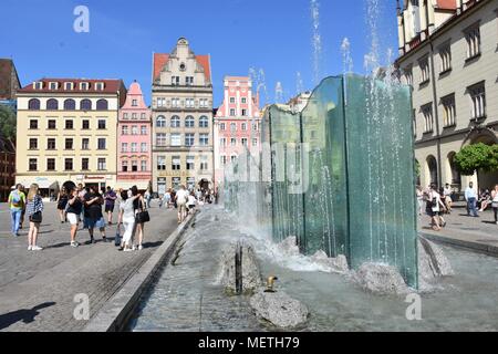 Wroclaw, Pologne. 22 avr, 2018. Avril 22,2018 Pologne Wroclaw Wroclaw dans GoÂ³Ãªbi Square Crédit : Piotr/Twardysko ZUMA Wire/Alamy Live News Banque D'Images