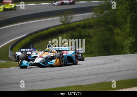 Birmingham, Alabama, USA. Apr 23, 2018. GABBY CHAVES (88) de la Colombie pour faire triompher la position par le nombre de tours au cours de la Honda Grand Prix de l'Alabama à Barber Motorsports Park à Birmingham, Alabama. Crédit : Justin R. Noe Asp Inc/ASP/ZUMA/Alamy Fil Live News Banque D'Images