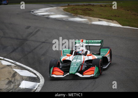 Birmingham, Alabama, USA. Apr 23, 2018. René BINDER (32) de l'Autriche les luttes pour l'emploi par l'intermédiaire d'active au cours de la Honda Grand Prix de l'Alabama à Barber Motorsports Park à Birmingham, Alabama. Crédit : Justin R. Noe Asp Inc/ASP/ZUMA/Alamy Fil Live News Banque D'Images