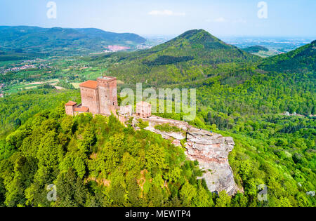 Le Château de Trifels dans la forêt du Palatinat. Rhénanie-palatinat, Allemagne Banque D'Images